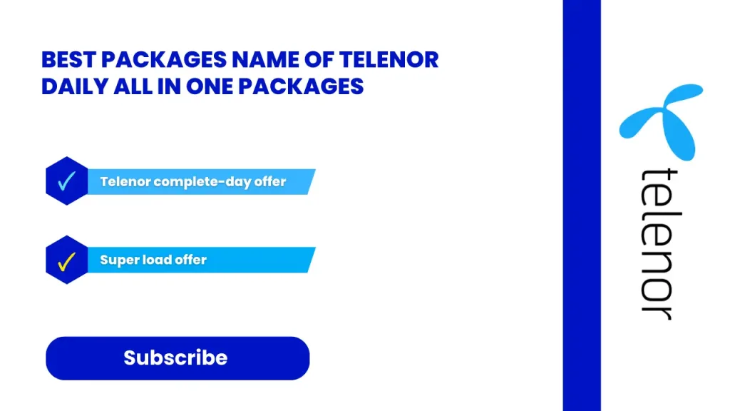 Best Packages Name of Telenor Daily All In One Packages