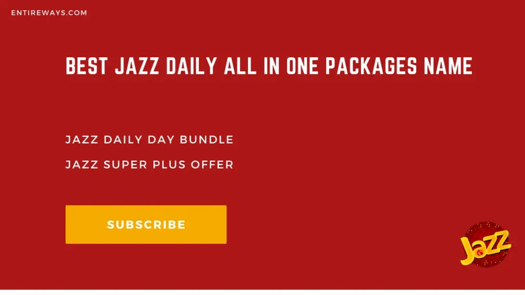 Best Jazz Daily All In One Packages Name
