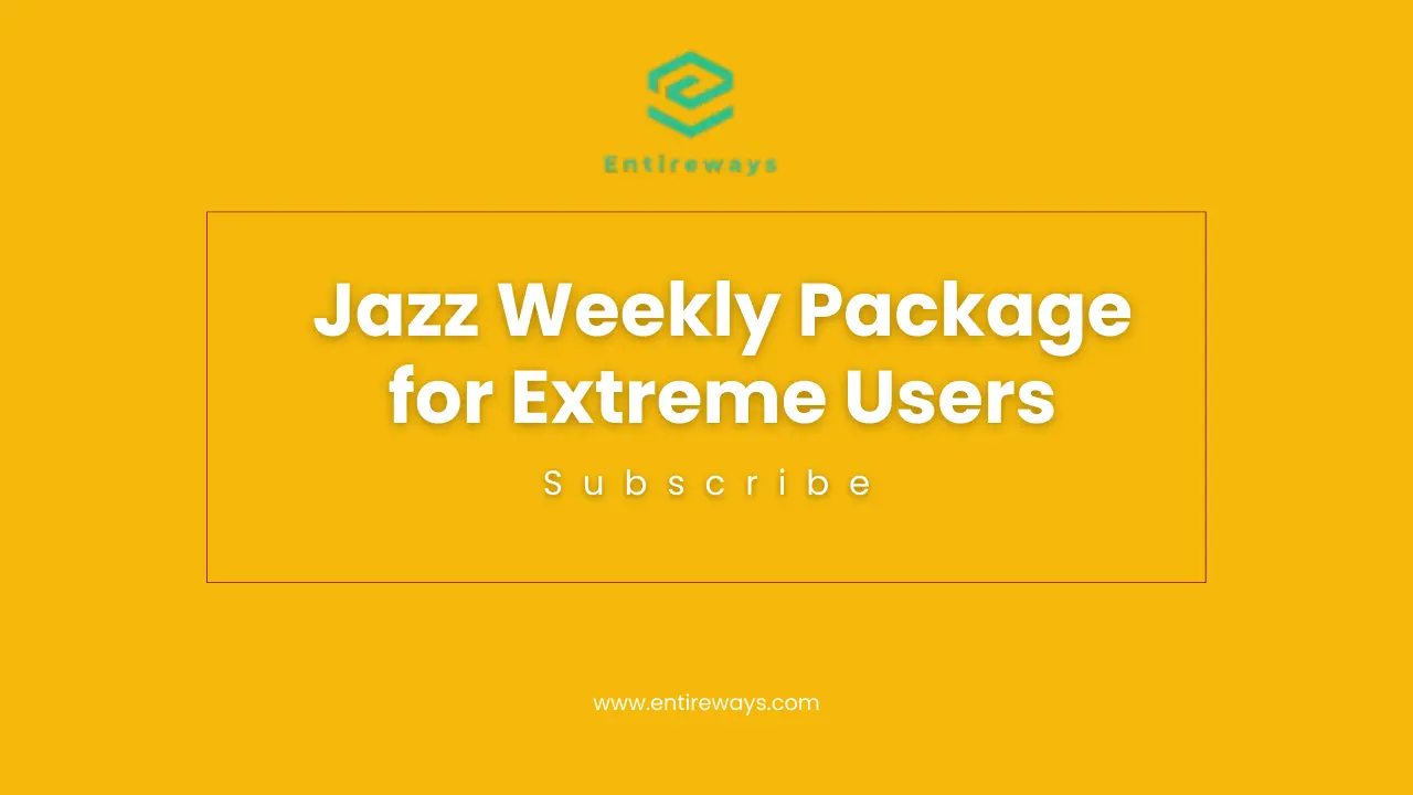 Jazz Weekly Package for Extreme Users