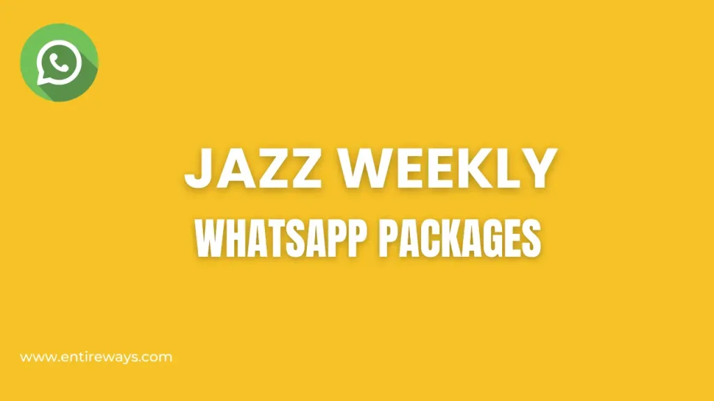 Jazz Weekly WhatsApp Packages