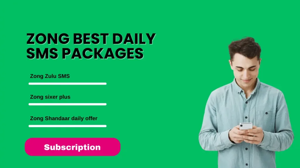 Zong  Best Daily SMS Packages