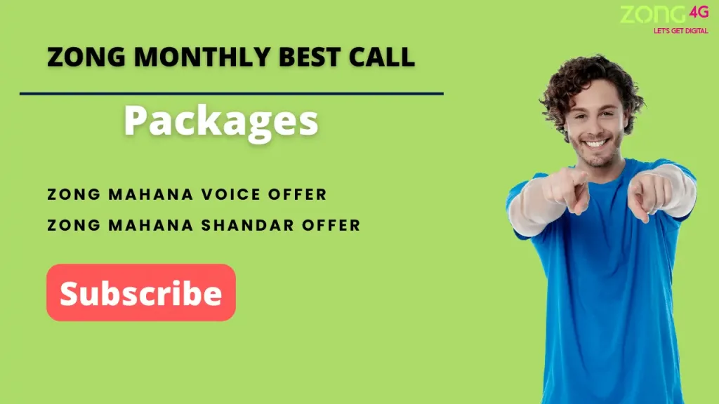 Zong Monthly Best Call Packages