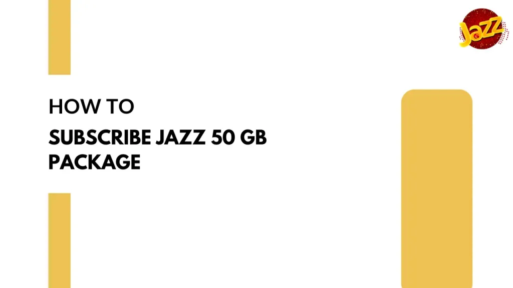 How to Subscribe Jazz 50 Gb Package