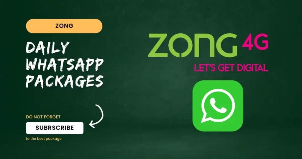 Zong Daily WhatsApp Packages