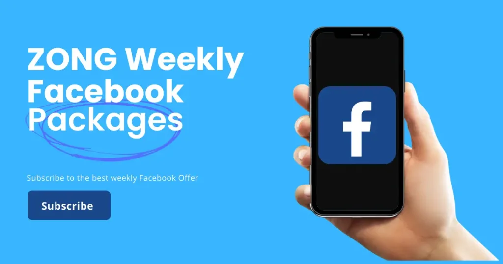 Zong Facebook Packages Weekly