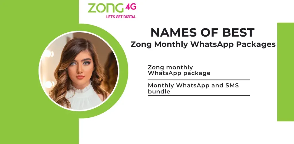 Names Of Best Zong Monthly WhatsApp Packages