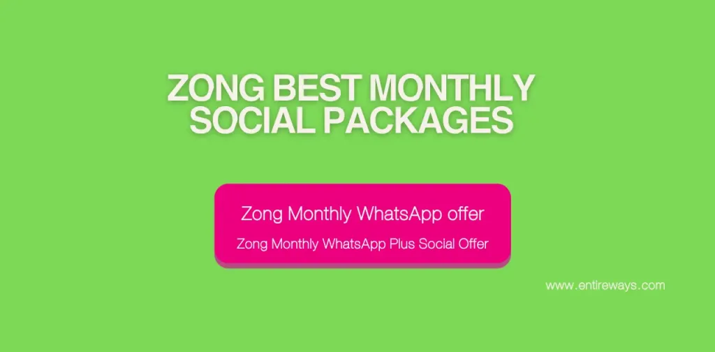 Zong Best Monthly Social Packages