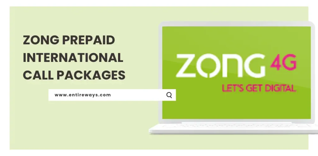 Zong prepaid international call packages